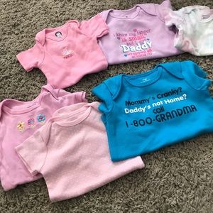 SOLD💗Onsies baby girl lot